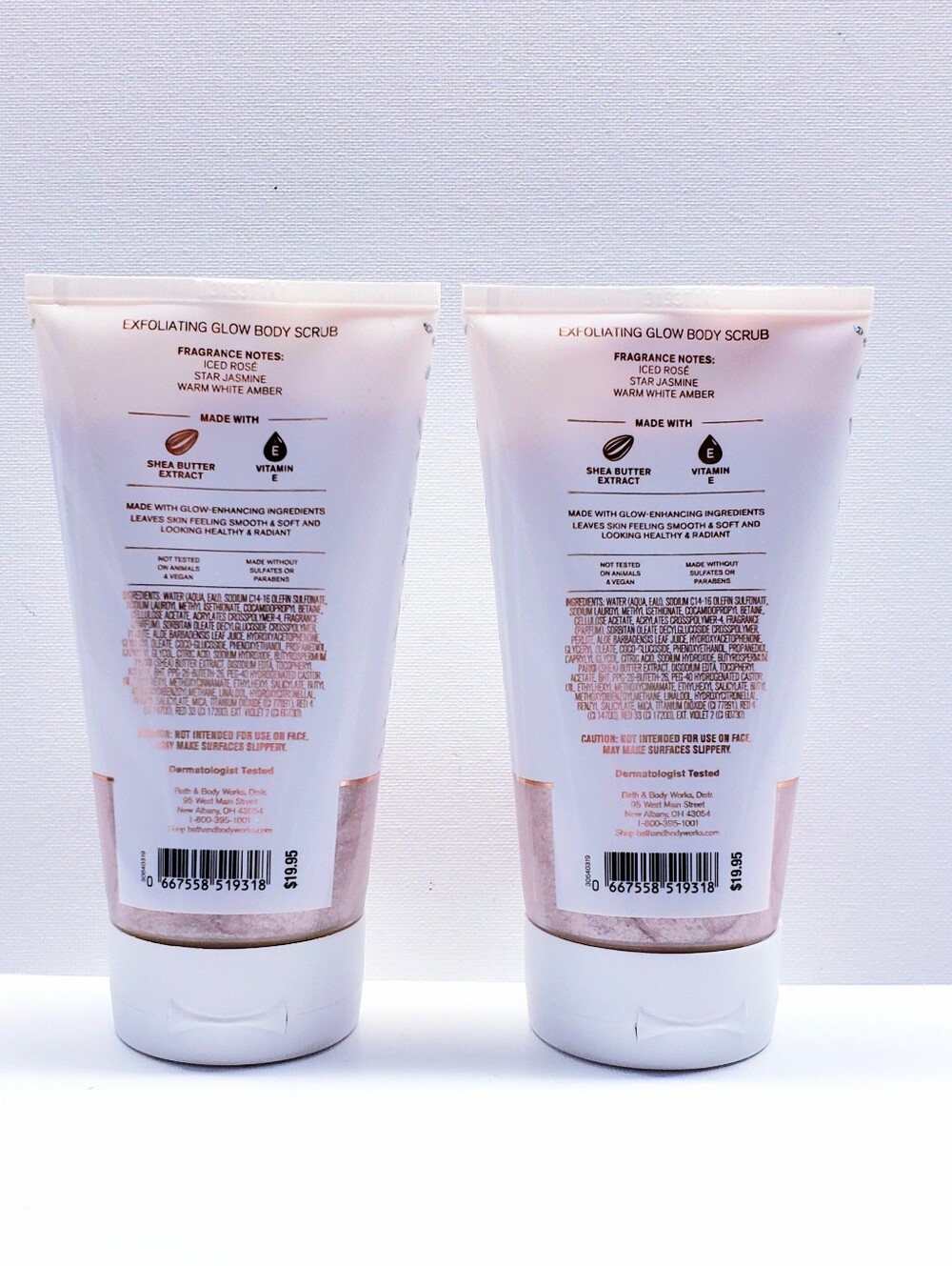 Bath & Body Works PURE WONDER Exfoliating Glow Body Scrub, 8 oz (2 Pcs) - Picture 2 of 2